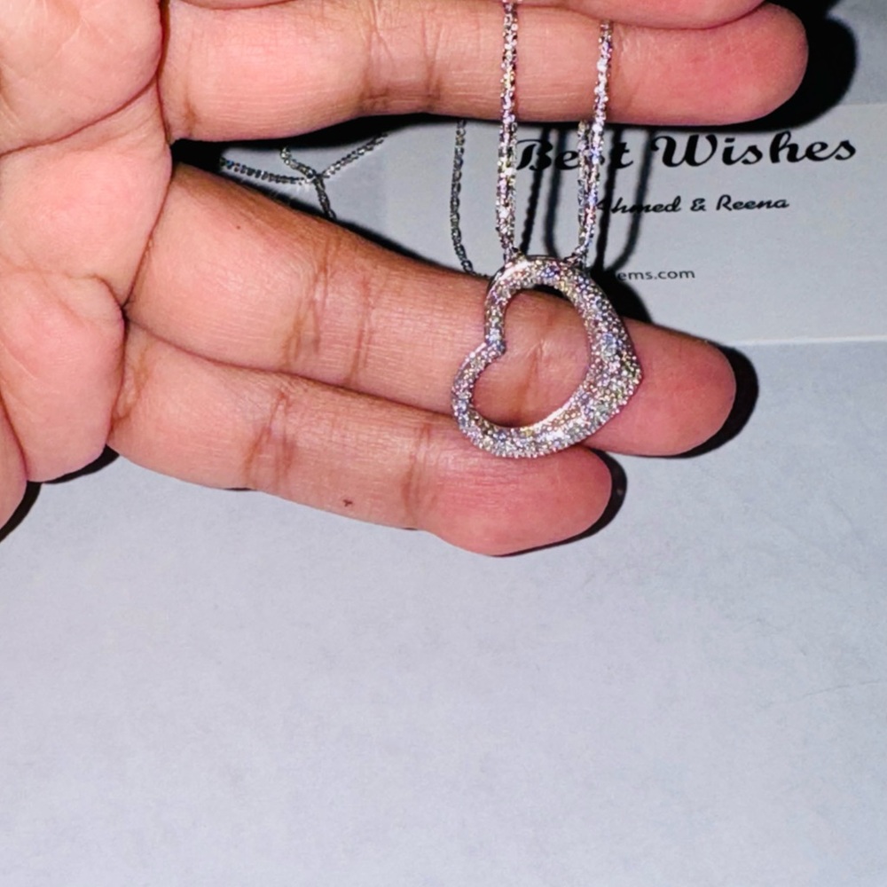 Real Diamond Beautiful Heart Pendant, Gift for her, Affordable Gift for holidays